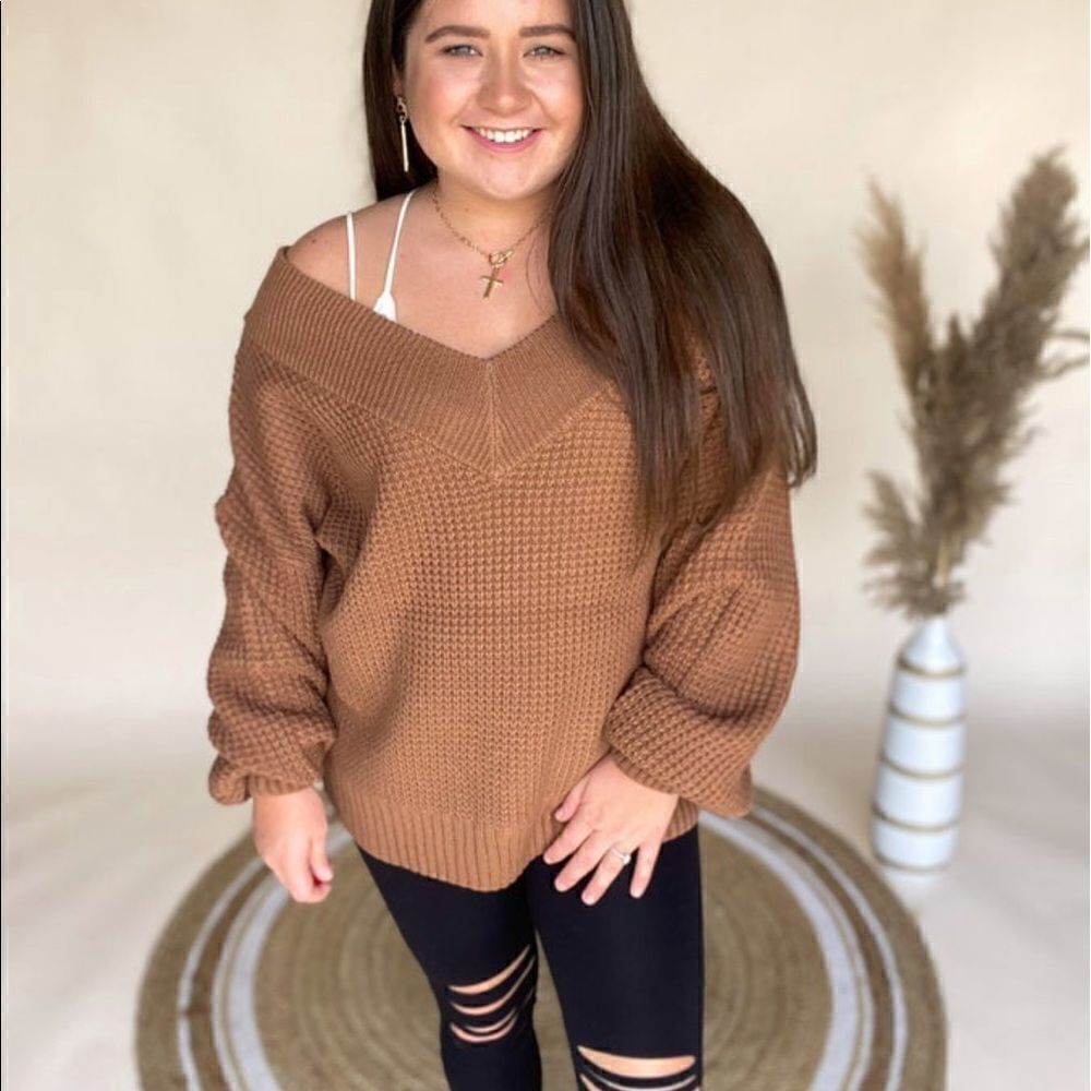 New Zenana Lookin' Good Balloon Sleeve Sweater
